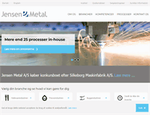 Tablet Screenshot of jensenmetal.dk